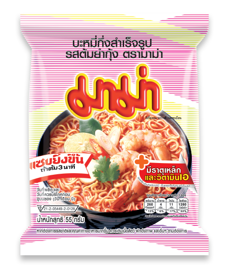 TH-PNN-007 มาม่า บะหมี่ Mì ăn liền Mama hương Tom Yum Kung, 55 gram