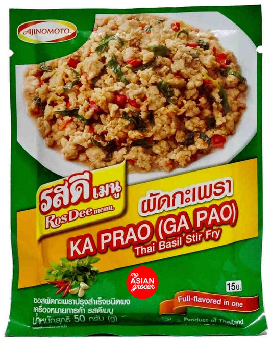 TH-CNS-010 อายิโนะโมะโต๊ะผัดกะเพราไทย Ajinomoto Ka Prao Thái húng quế xào 50g