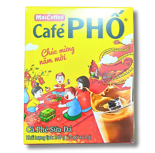 VN-CF-002 Cà Phê Sữa đá MacCoffee Café Hộp Phố 240g (10gói x 24g)