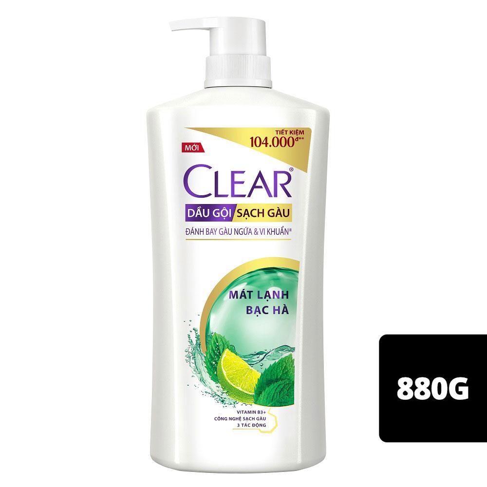 VN-SNC-022 Dầu gội Clear bạc mát lạnh tự do 880g