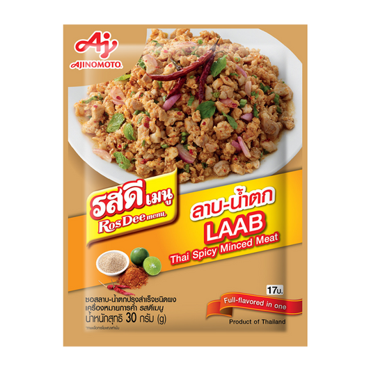 TH-CNS-011 อายิโนะโมะโต๊ะ รสดี เมนู ลาบไทยเนื้อสับ Ajino Moto Rosdee Menu Larb Thịt Băm Cay Thái 30g