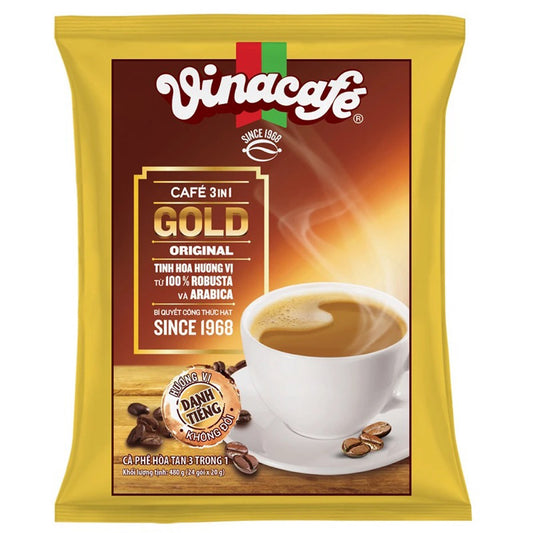VN-CF-014 Cà Phê Hòa Tân Vinacafe 3in1 Gold Original 24 gói x 20g